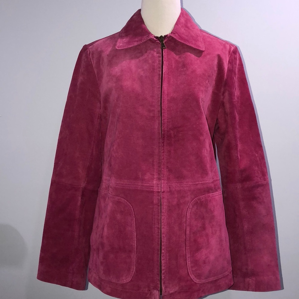 B by Bernardo pink suede jacket